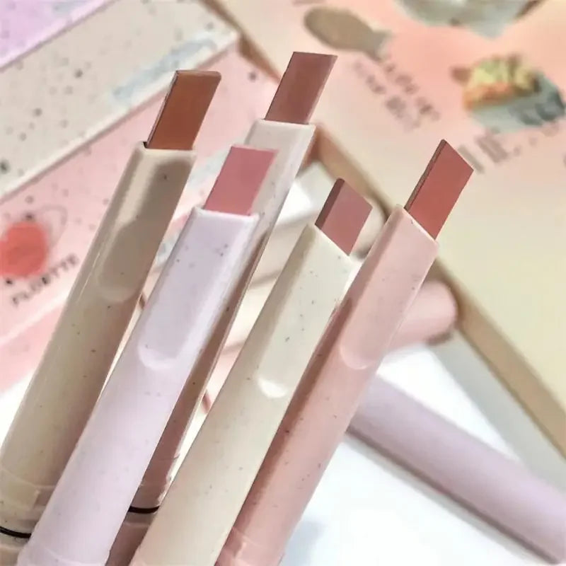 Nude Lip Liner Pencil, Smooth Outline Lip Shape, Waterproof Long-Lasting Matte Lipstick Pen Makeup for Natural Lips