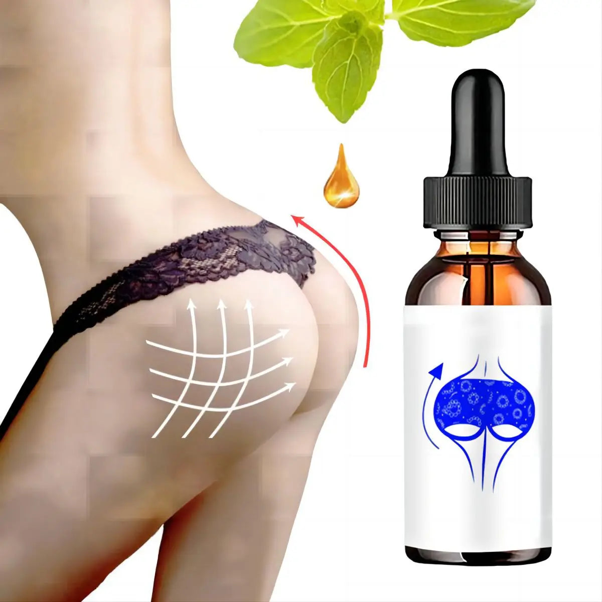 Rich Bum Buttocks Essential Oils Effective Hip Lift Up Butt Lift Bigger Buttock Cream Enlargement Body Care Oil Firming Skin