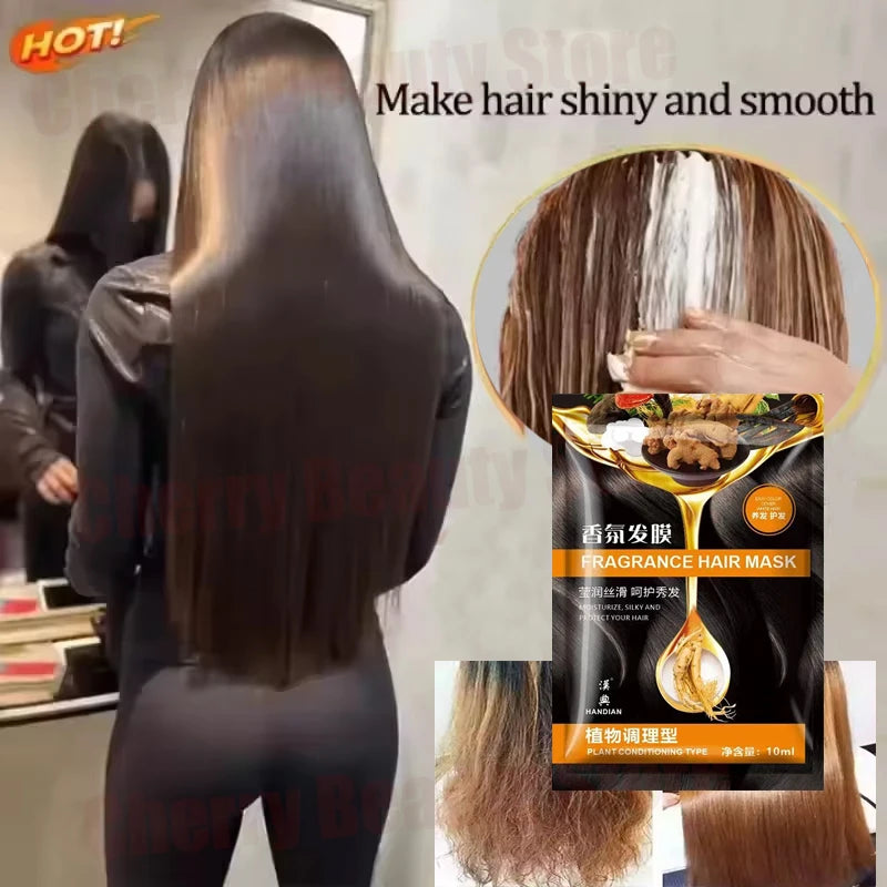 Keratin Hair Mask Magical 5 Second Repair Damage Frizzy Soft Smooth Shiny Hair Deep Moisturize Hair Treat Repair Hair Care Mask