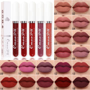 CmaaDu 1 Pcs Matte Lip Gloss Liquid Lipstick- Lip Stains with Long-Lasting Waterproof,  Adult Age Range, Red Tones Easy to Color
