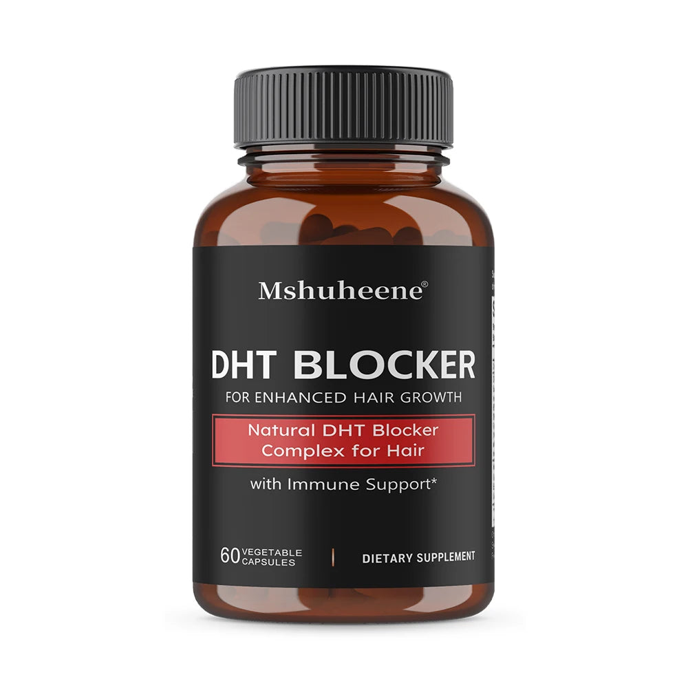 DHT Blocker Supplement with Saw Palmetto-Supports Hair Regrowth, Strengthens Hair & Scalp, Boosts Hair Thickness for Men & Women