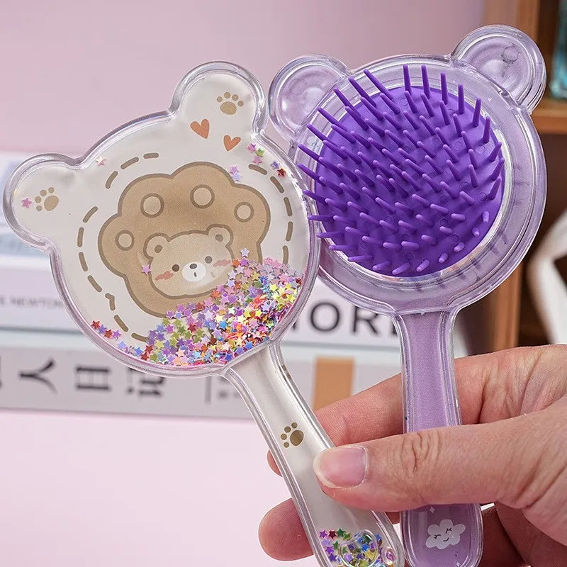 Cartoon Animal Baby Combs High Quality Anti-knot Hair Massager Kids Hair Brushes Hairdressing Comb for Children Adult Hair Care