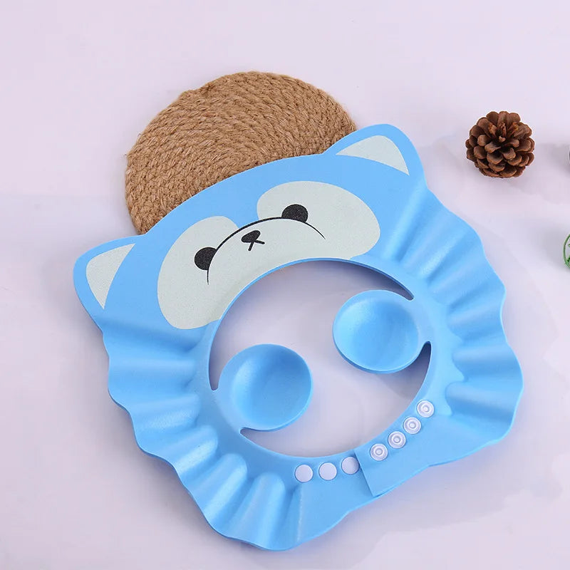 Safe Baby Shower Cap Bath Protection Soft Cap Hat for Baby Wash Hair Shield Baby Care Shampoo Cap