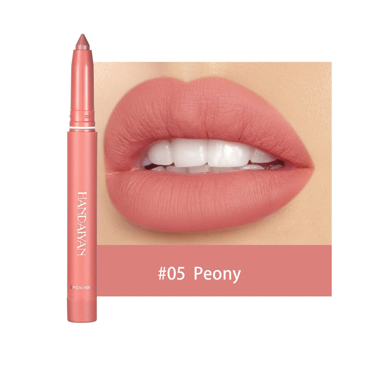Handaiyan 12 Colors Lip Liner Matte Waterproof Velvet Nude Lipstick Pencil Sexy Red Brown Pigments Makeup Long Lasting
