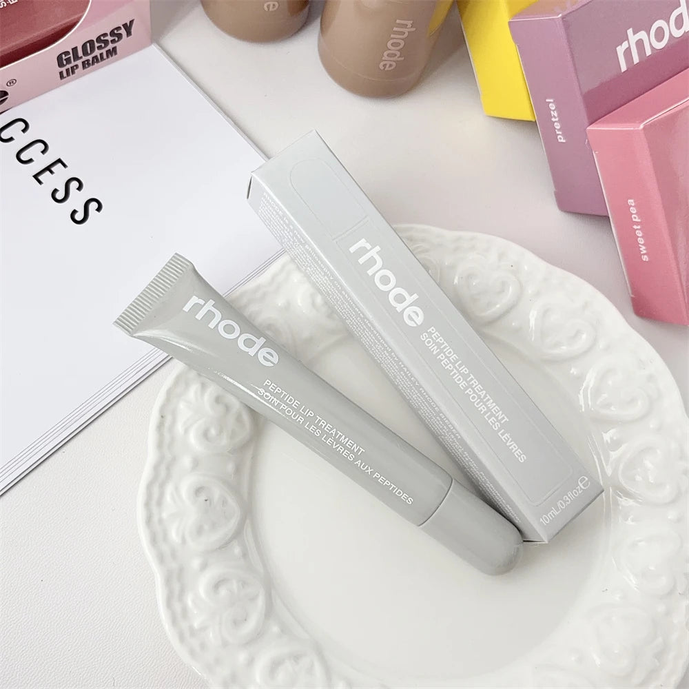 Rhode New Style Lip Gloss Ribbon Color Magnetic Snap-on Lipstick Stand Holder Makeup Limited Edition Long Lasting Lip Glosses