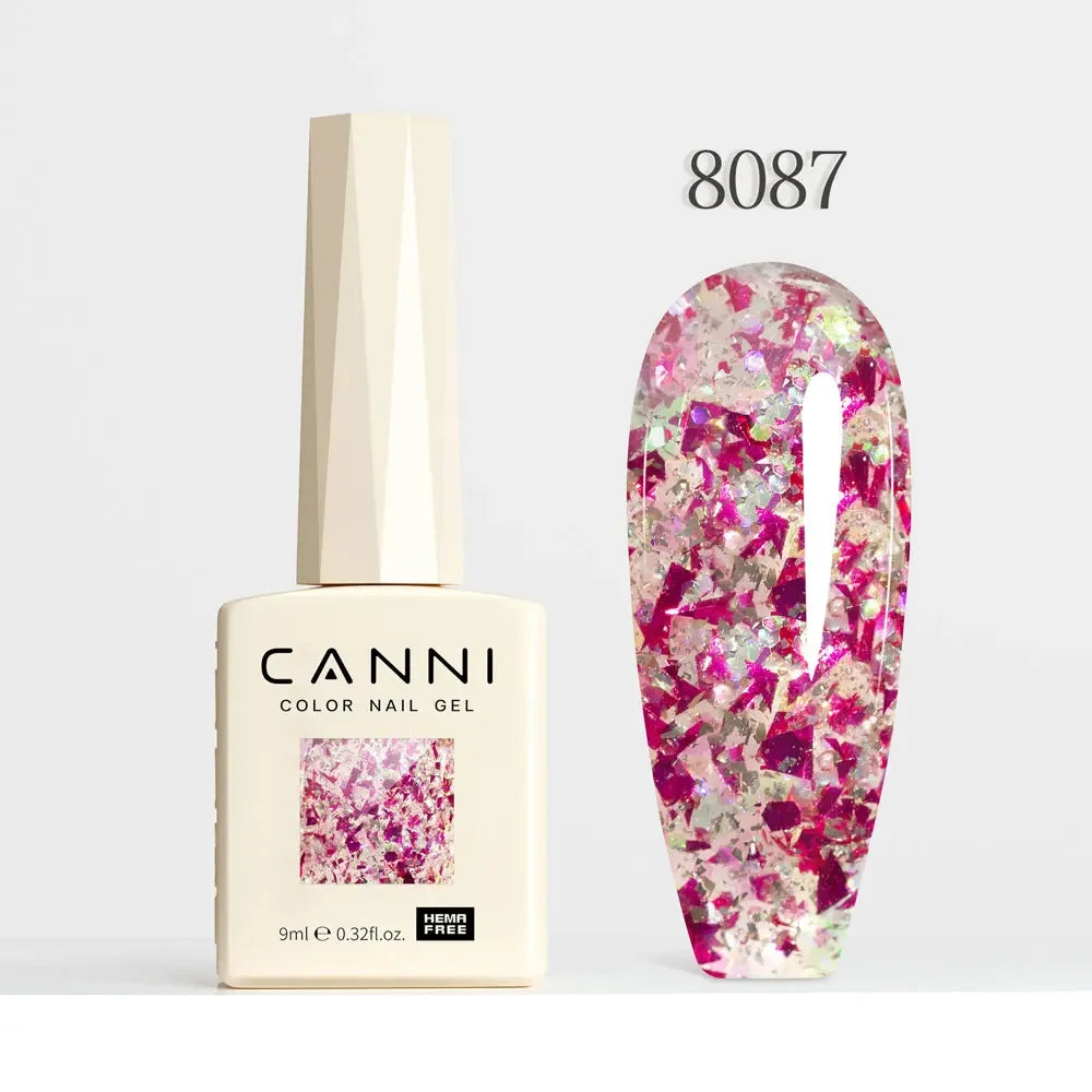 CANNI HEMA TPO FREE Gel Nail Polish Galaxy Cat Eye Gel Magnet Glitter Diamond Sparkle Gorgeous Color Soak Off UV LED Gel Lacquer