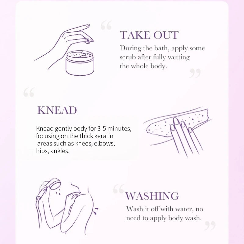 Grape Bath Salt Scrub 350g, Exfoliating, Moisturizing, and Smoothing, Facial and Body Scrub, Hypoallergenic, Physical Exfoliation, Can Be Used on Legs, Knees, Feet, Arms, Hands, and the Entire Body, a Great Gift for Family an