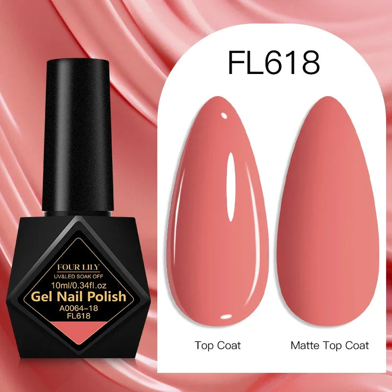 10ml Gel Nail Polish 162 Colors Nail Supplies Vernis Semi Permanent Nail Art Manicure Soak Off LED UV Gel Nail Varnishes Summer