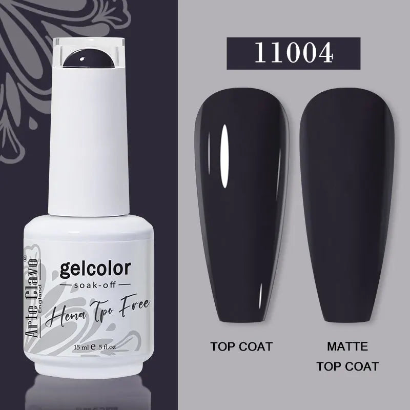 Arte Clavo 116Colors Gel Nail Polish 15ml Colorful Gel Semi Permanent Soak Off UV Gel Nail Art DIY Design Varnishe Nail Supplies