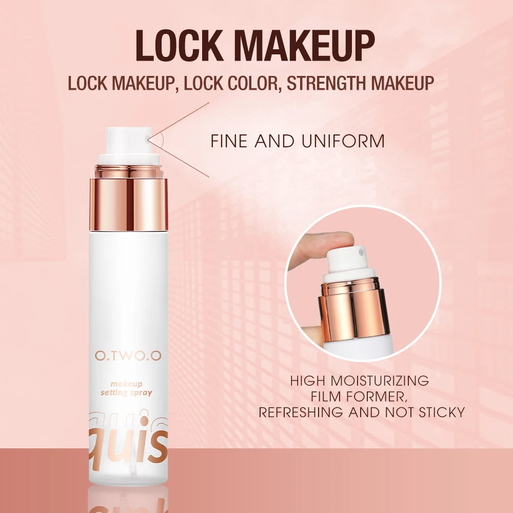 O.TWO.O Setting Spray For Makeup Hydration Long Lasting Makeup Finishing Spray Fast Dry Professional Make up Lock Setting Spray