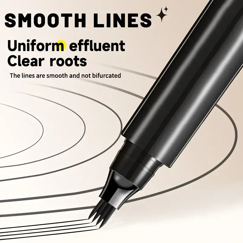 Korean 4 end eyebrow pencil waterproof long lasting natural look easy to use for novices