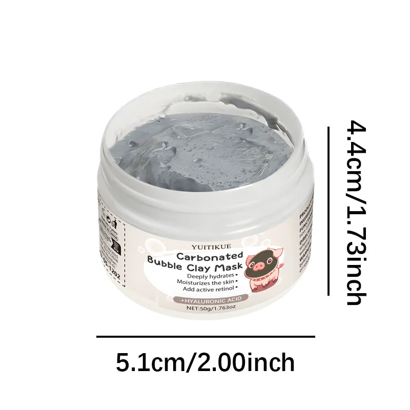 Carbonated Bubble Clay Mask - Contains clay extract, collagen, hyaluronic acid, retinol, moisturizing and oil control, cleansing