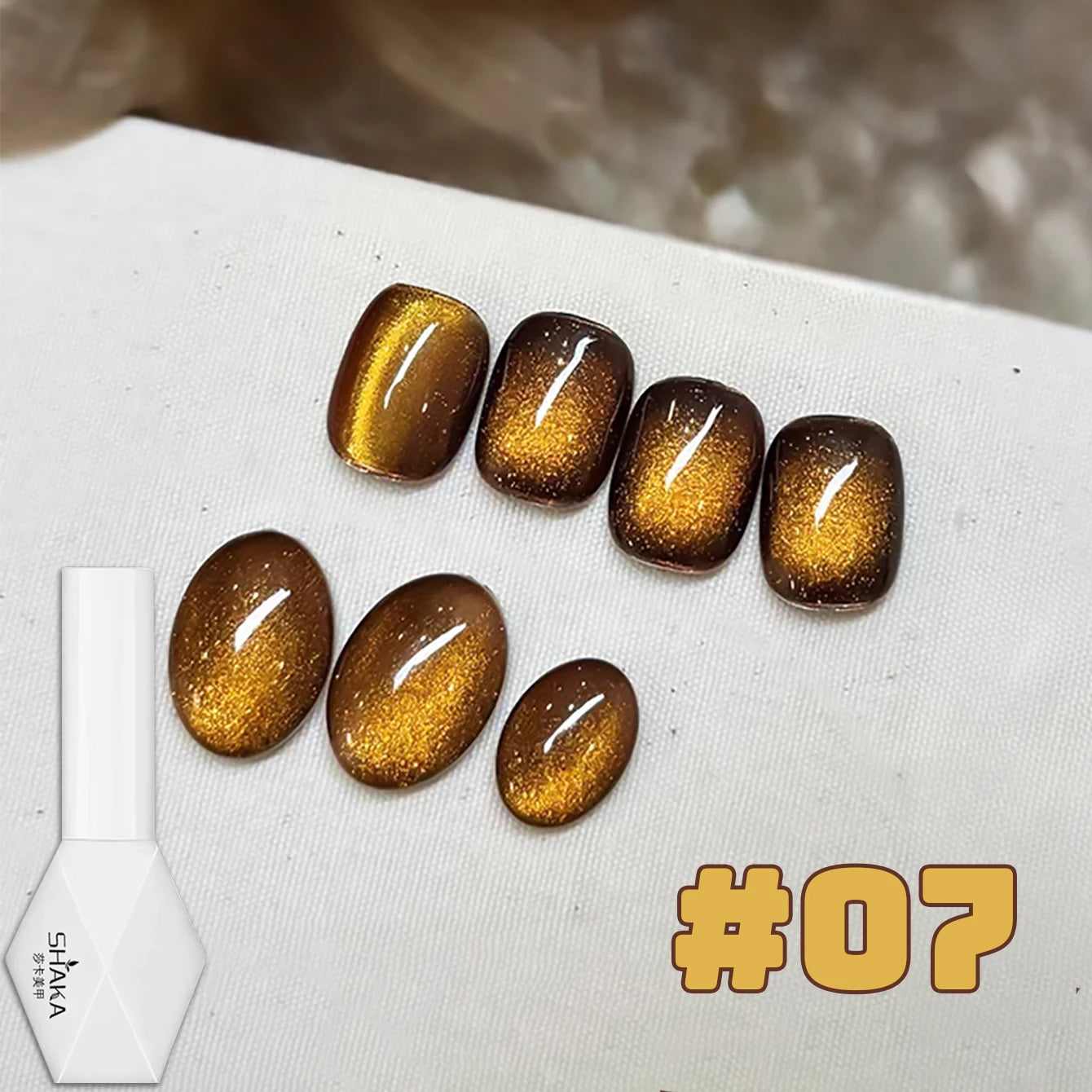 WS 10ML Sunlight Cat Eye Gel Nail Polish Autumn Winter Whitening Wine Red Color Light Sunset Glow Cat Eye Glass Beads Nail Atr