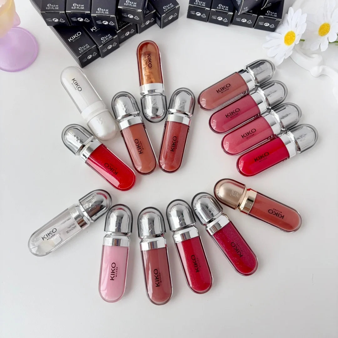 KIKO Milano 3D Hydra Lip Gloss – High Shine Hydrating Plumping Non-Sticky Moisturizing Waterproof And Long-Lasting Lip Makeup