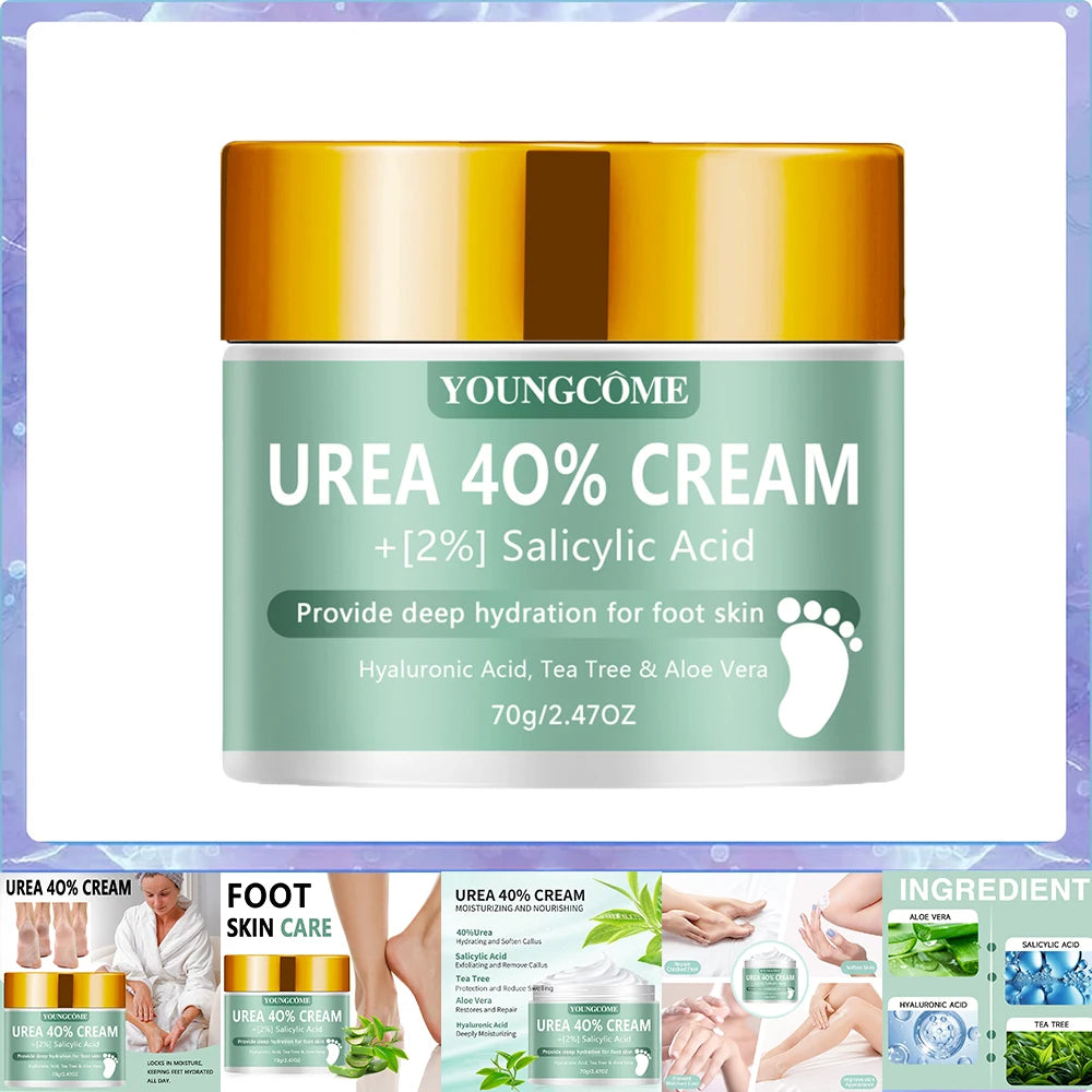 Urea 40% Foot Cream Dry Cracked Feet Heel Gentle Exfoliation Softening Skin Ultra-Hydrating Hand Foot Care Cream Stick Protuct