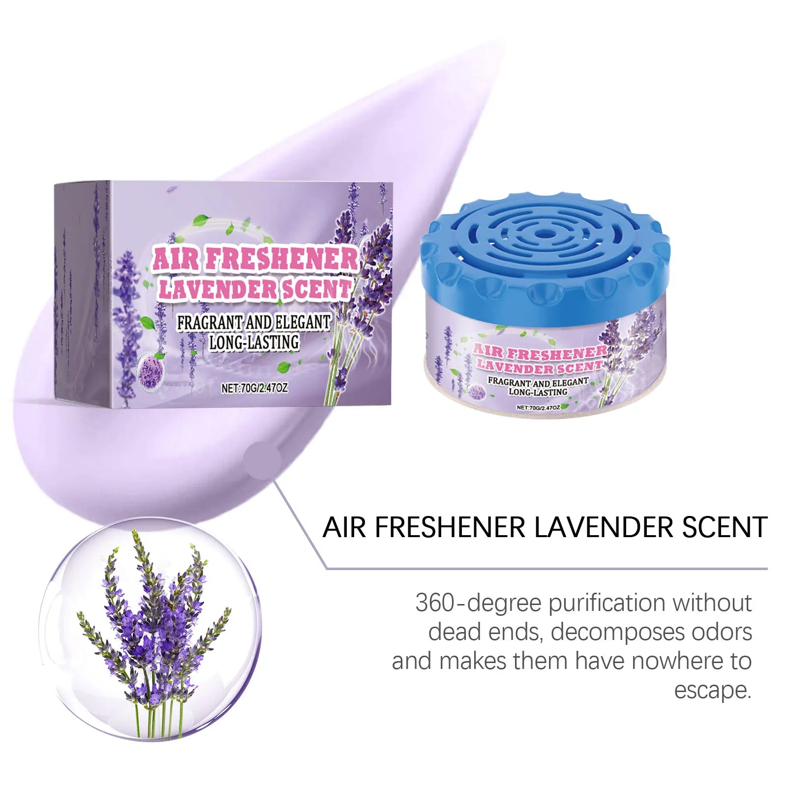 70g Home Room Air Freshener Deodorant Fragrance for Bedroom Wardrobe Auto Aromatherapy Gel Liquid for Bathroom Deodorization