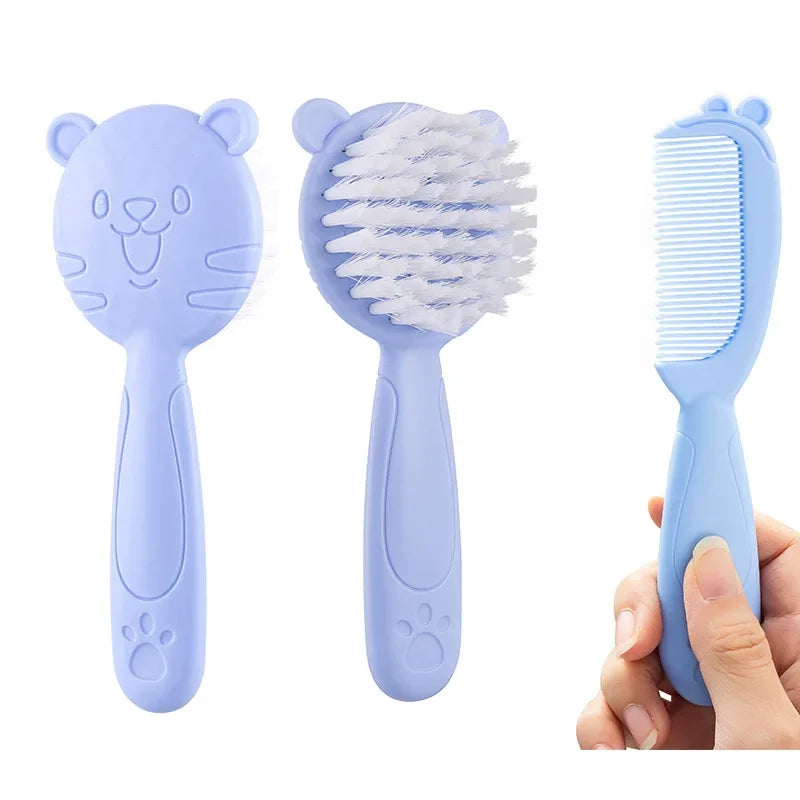 Baby Comb Hair Removal Brush Newborn Boys and Girls Baby Shampoo Soft Brush Comfortable and Suitable for Infants Aged 0-3 Years