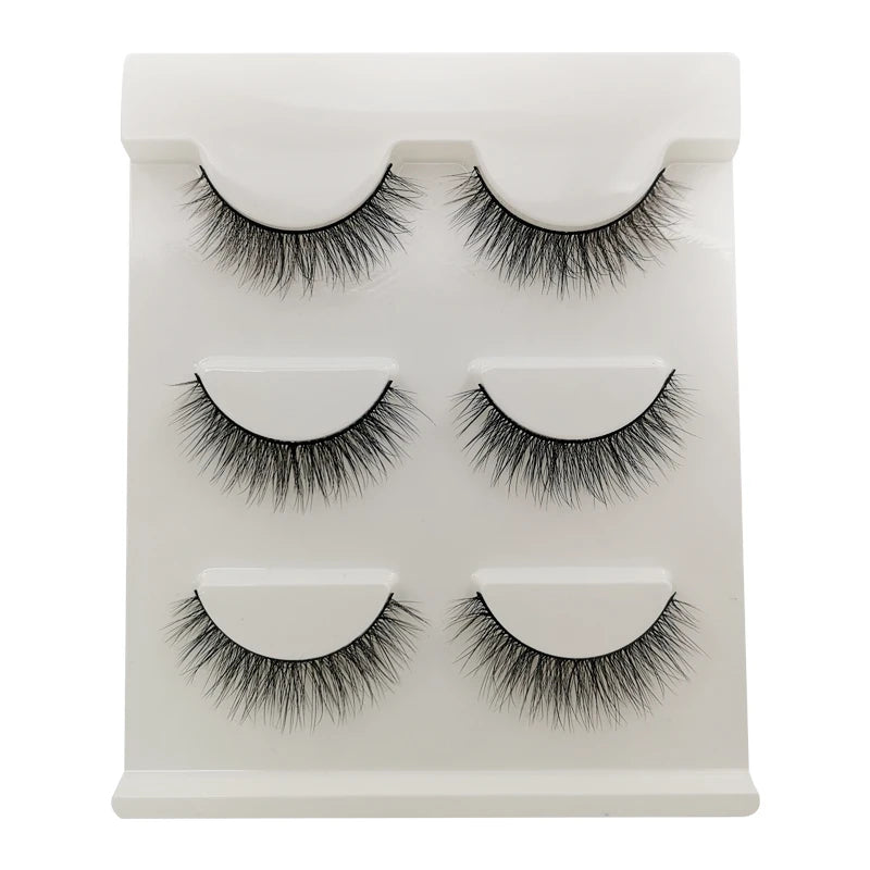 3/5 Pairs Fluffy Mink Eyelashes Thick 3d Lashes False Eyelashes Dramatic Wispy Flared Eyelash Makeup Eyelash Extension G600