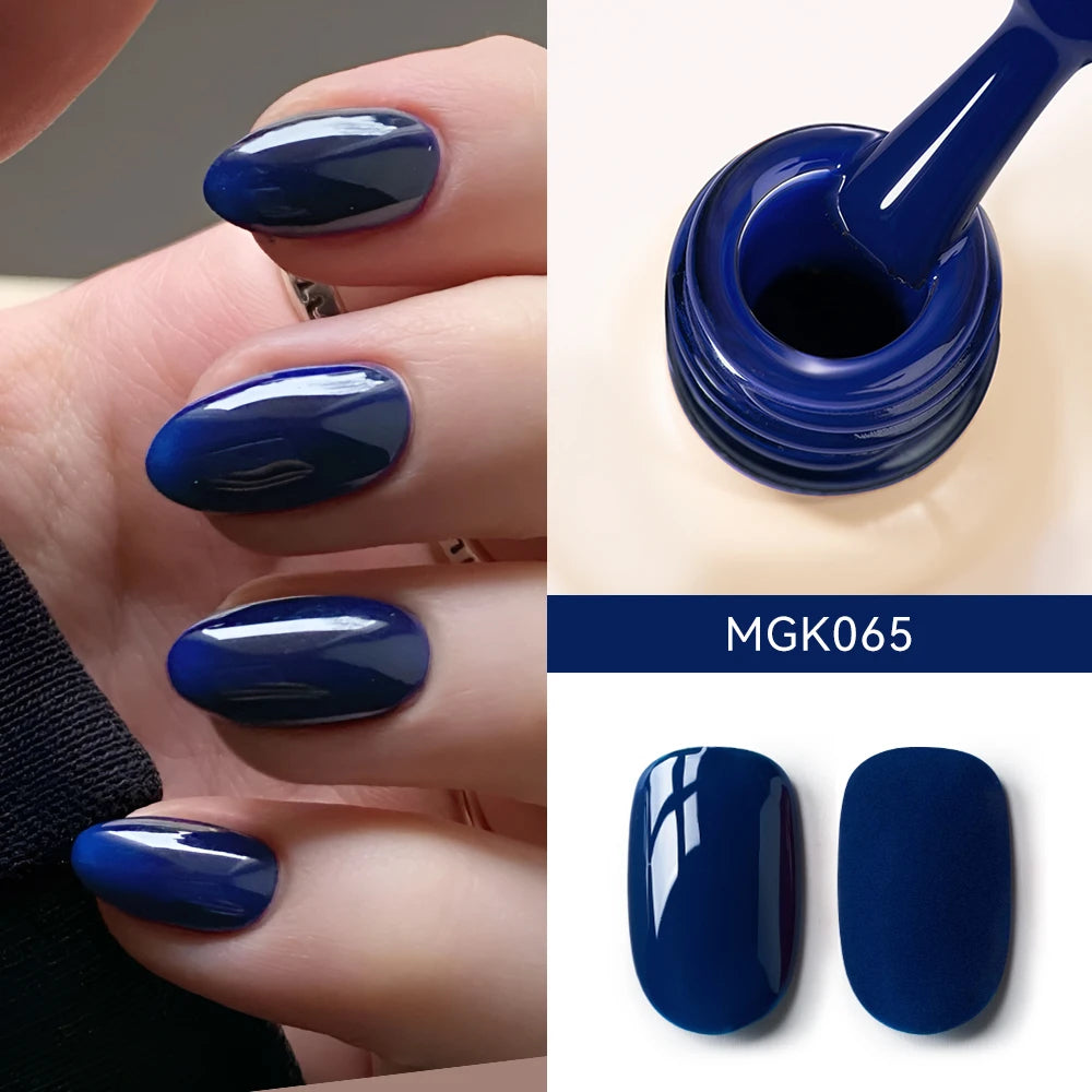 MAYCHAO Cherry Red Gel Nail Polish 12ml Glossy Semi Permanent Soak Off UV LED Frosted Gel Nails Base Painting Varnish