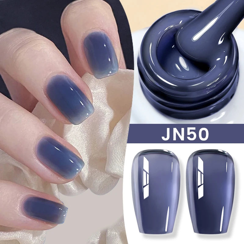 BORN PRETTY 10ml Translucent Color Gel Polish Jelly Nude Autumn Jelly Amber Semi Permanent UV Gel Nail Art Soak Off Gel Varnish