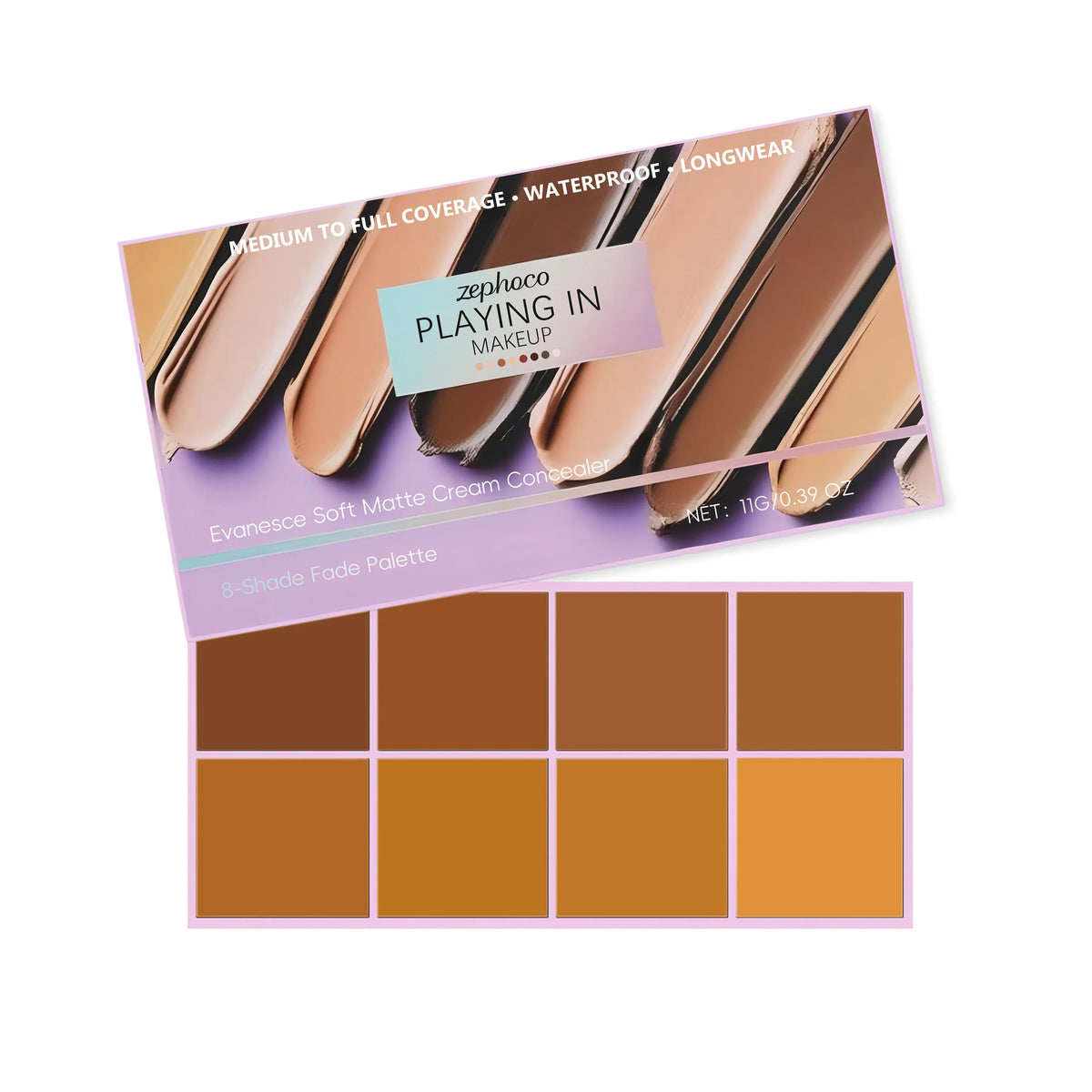Zephoco High Coverage Concealer Palette - Long Lasting Waterproof Matte Makeup for Dark Circle Corrector Improve Skin Redness