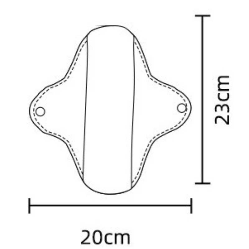 18x18cm Cotton Reusable Menstrual Pads Colored Cotton Washable Sanitary Napkin Menstrual Ecological Cloth Nursing Pads