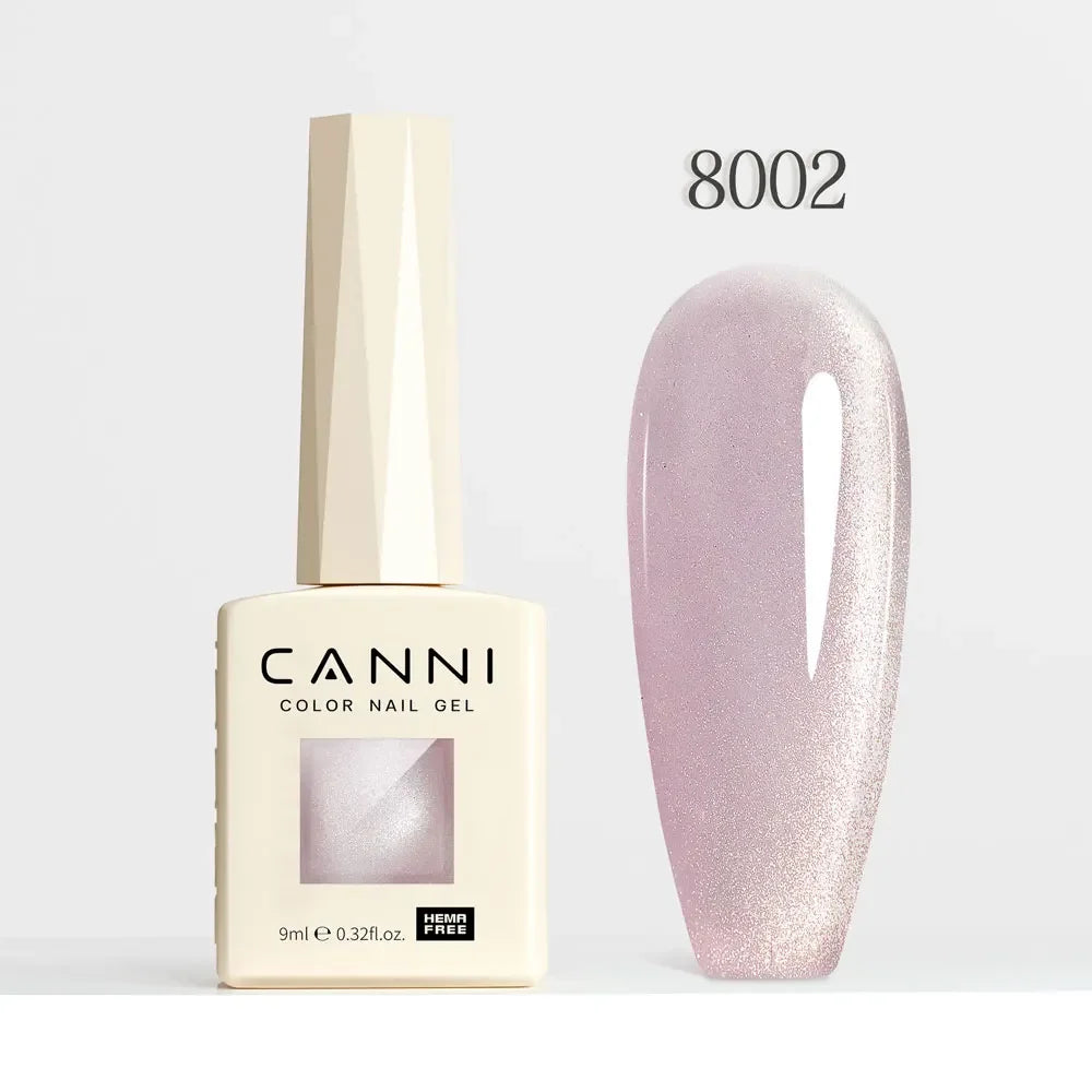 CANNI HEMA FREE TPO FREE 9ml Glitter Silver Cat Magnetic Gel Nail Polish Galaxy Diamond Full Coverage Pigmented Gel for Nail