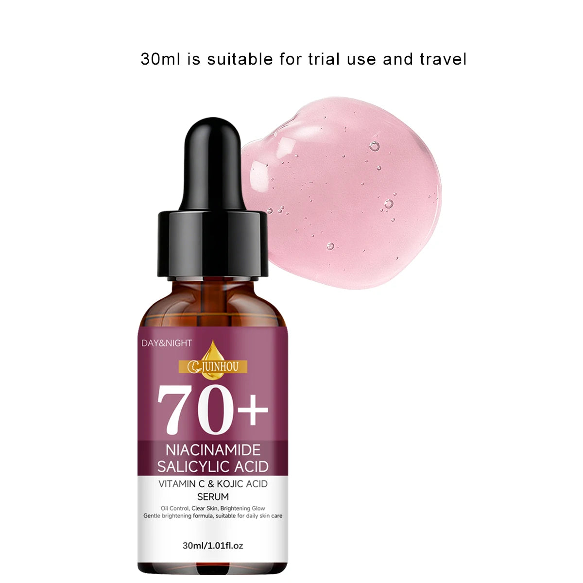 JUINHOU Niacinamide Hyaluronic Acid Face Serum Firms Deeply Hydrates Brightens Skin Improves Skin Elasticity for All Skin Types