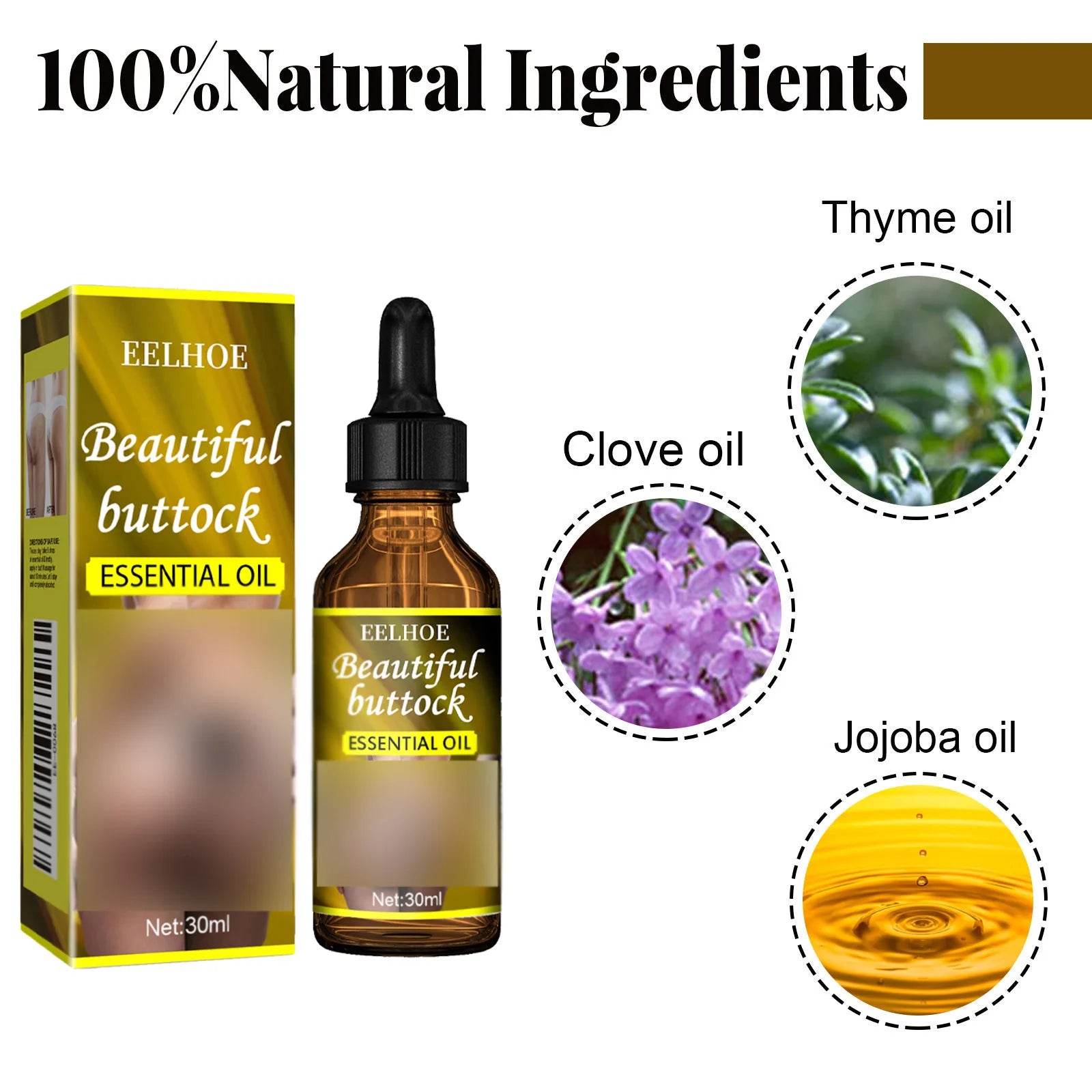 Buttock Enlargement Cream Butt Lift Up Firming Essential Oil Big Ass Enhance Hip Growth Tighten Shaping Sexy Body Care for Women