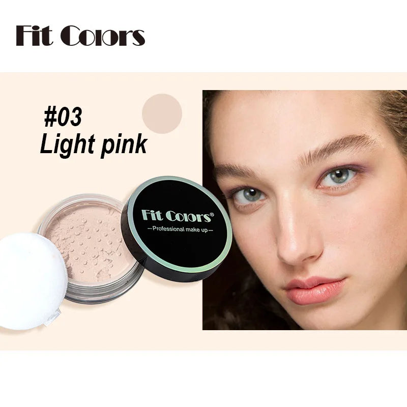 Waterproof Loose Powder Makeup Setting Powder Oil Absorbing Long Wear Finishing Powder for Flawless Smooth Skin