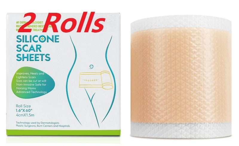 4cmx150cm Silicone Scar Sheets Removal Strips Silicone Gel Scar Strip For Acne Keloid Surgery Burn Treatment Scar Patch Hot Sale