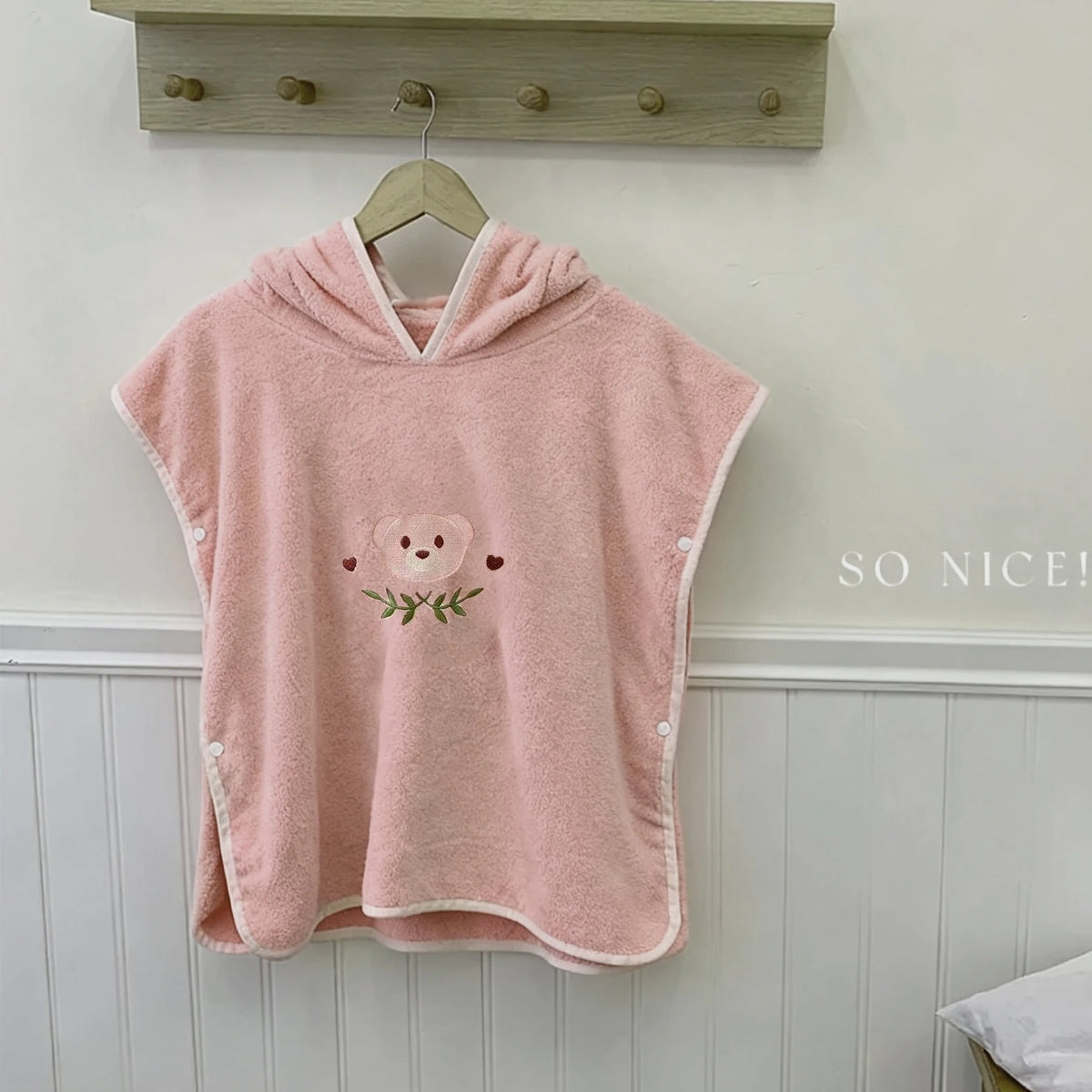 Baby Bath Towel Hooded Winter Warm Soft Coral Velvet Child Bathrobe Cute Cartoon Animal Toddler Sleeping Swaddle Wrap Blanket