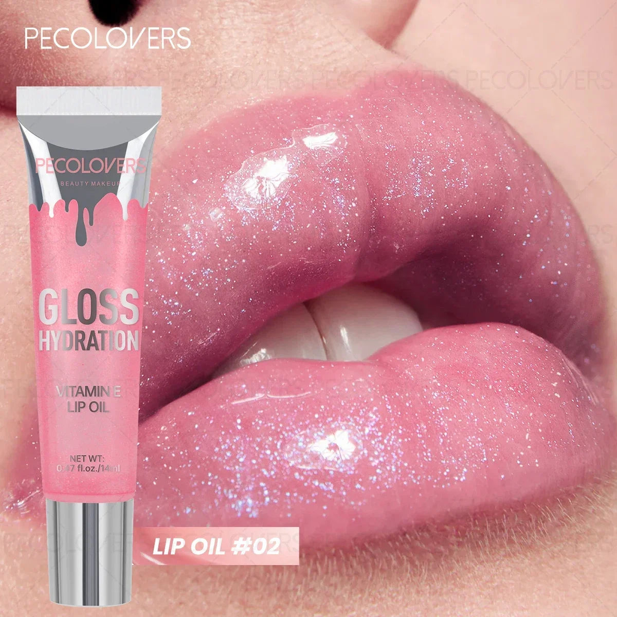 1PC Gentle Moisturizing, Non-sticky, Glossy, Sparkling Gel Formula, Waterproof and Sweat-proof, Single Color Shiny Lip Gloss