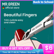 MR.GREEN Cuticle Nippers Nail Manicure Cuticle Scissors Clippers Trimmer Dead Skin Remover Pedicure Stainless Steel Cutters Tool