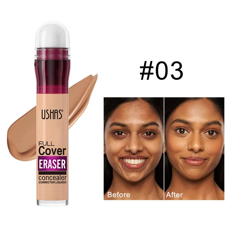 Sponge Head Concealer for Dark Circles, Tears, Freckles, Acne, Dark Circles, Pigmentation and Blemishes, Creating Natural Skin