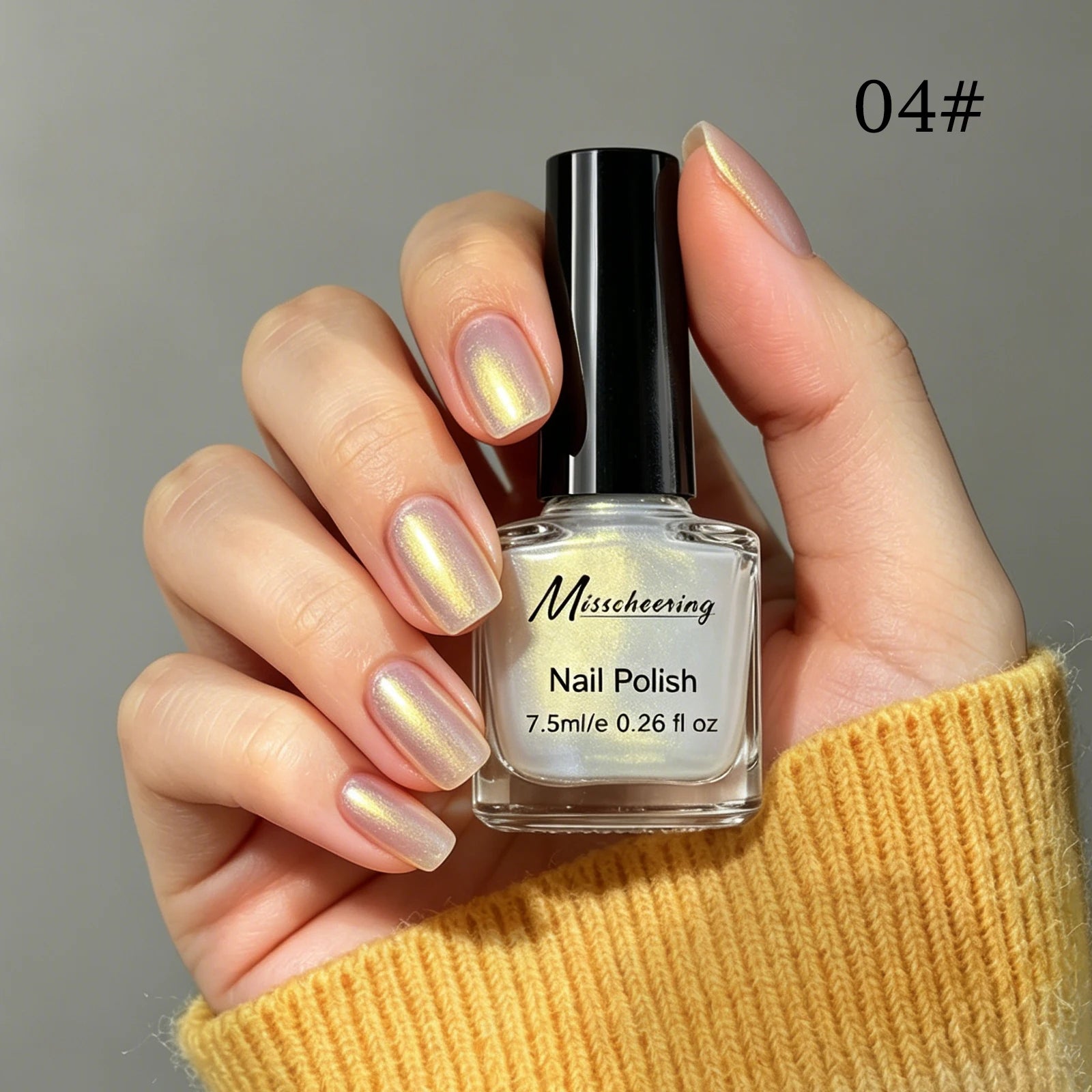 7.5ml Water-Based Nail Polish Pearlescent Non-peelable Long Lasting Quick Drying No Need of Lamp to Cure DIY Nail Polish