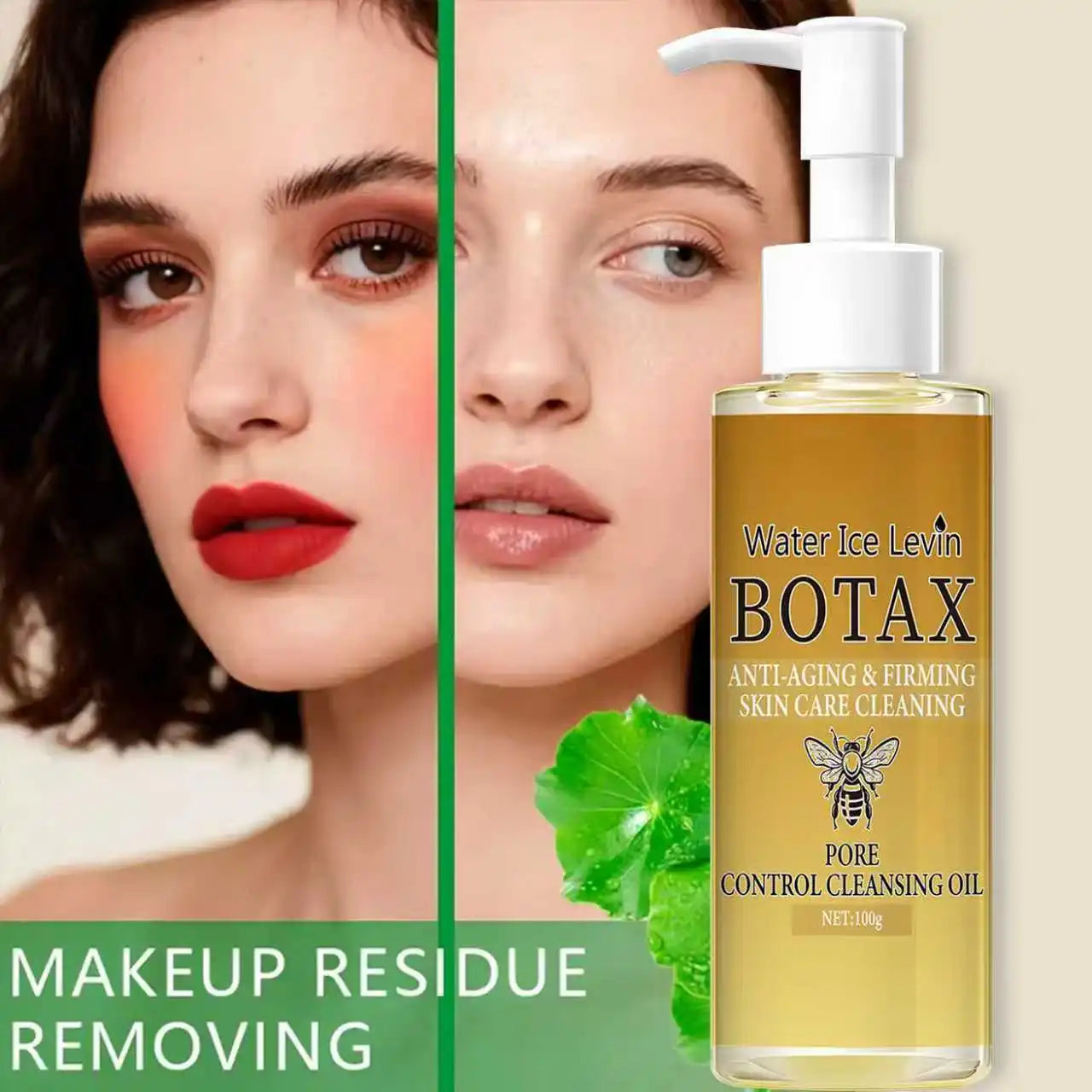 Cleansing Oil with Retinol & Bee Venom - Moisturizing & Protective Facial Cleanser with NMN for Elastic Skin
