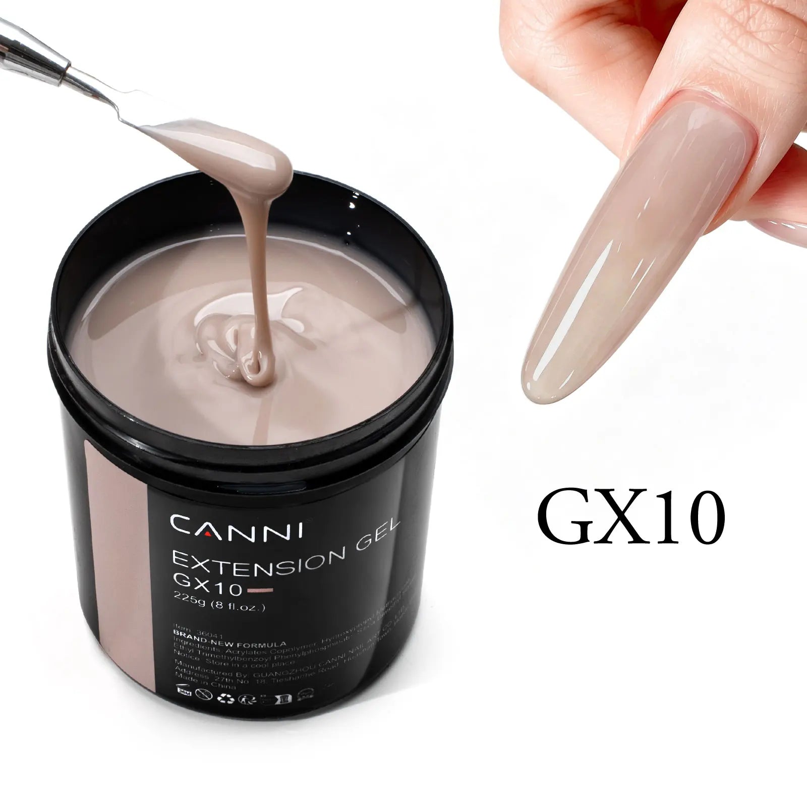 8 Oz TPO FREE CANNI Extension Builder Nail Gel Soak Off LED UV Gel Camouflage Jelly Color Long Lasting Super Glossy Gum Gel