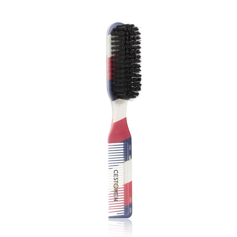 CestoMen Soild Wood Professional Fade Brush Barber Neck Sweeping Brush Comb Haircut Accessories Facial Cleaning Tools For Men
