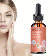 Rose Red Tea Squalene Essential Oil, reduces fine lines, tightens skin, and improves damaged skin