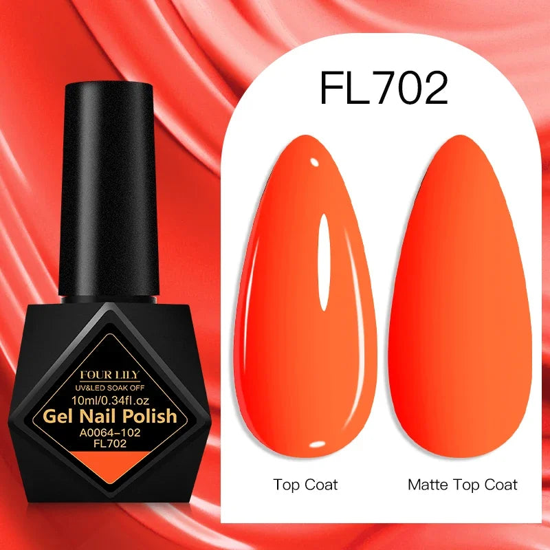 10ml Gel Nail Polish 162 Colors Nail Supplies Vernis Semi Permanent Nail Art Manicure Soak Off LED UV Gel Nail Varnishes Summer