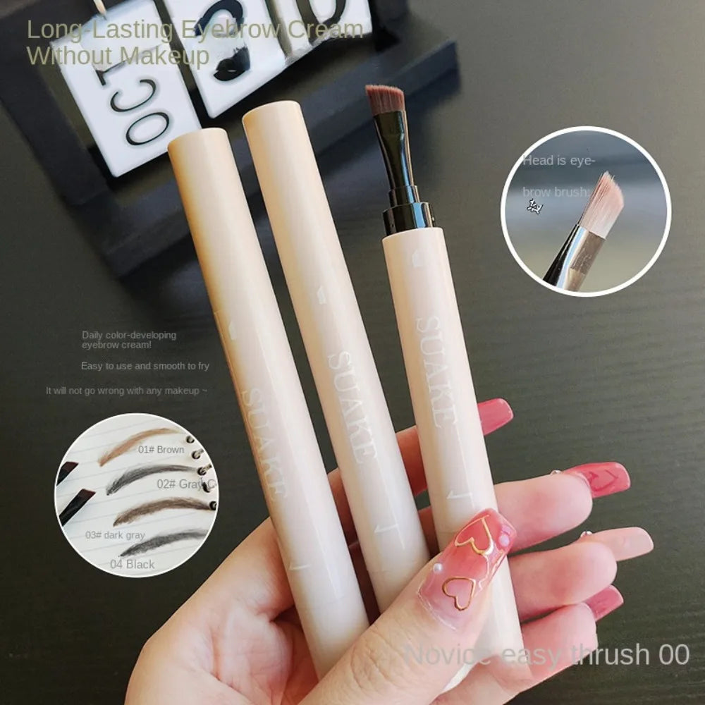 Waterproof Eyebrow Pencil Applicator Brow Pomade 3D Longlasting Eyebrow Gel Tint Quick-drying Natural Wild Eyebrow Eye Makeup