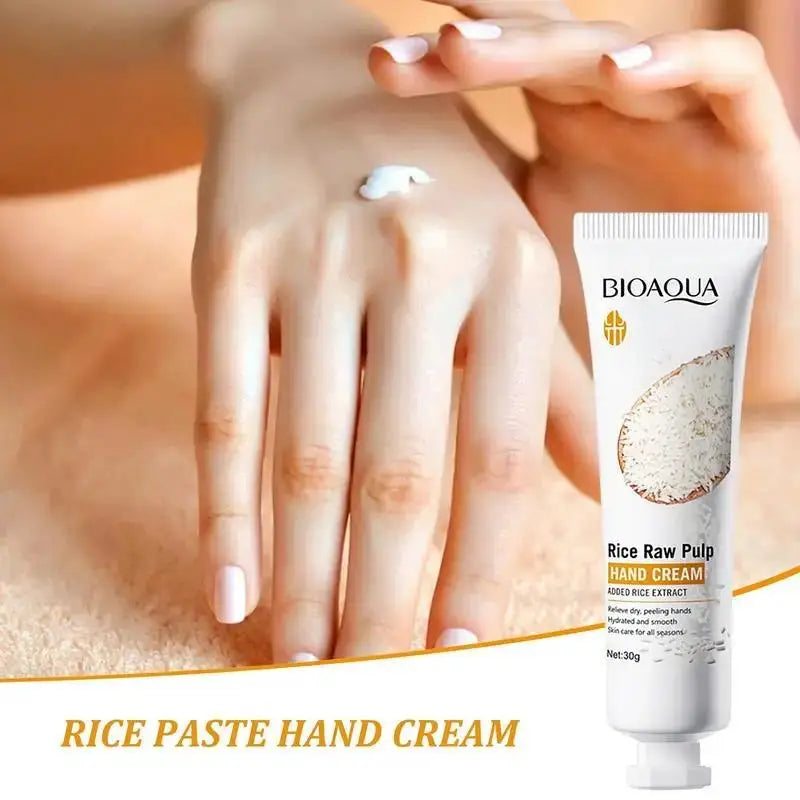 BIOAQUA White Rice Hand Cream Whitening Moisturizing Nourishing Anti-aging Handcream Hands Skin Care Products