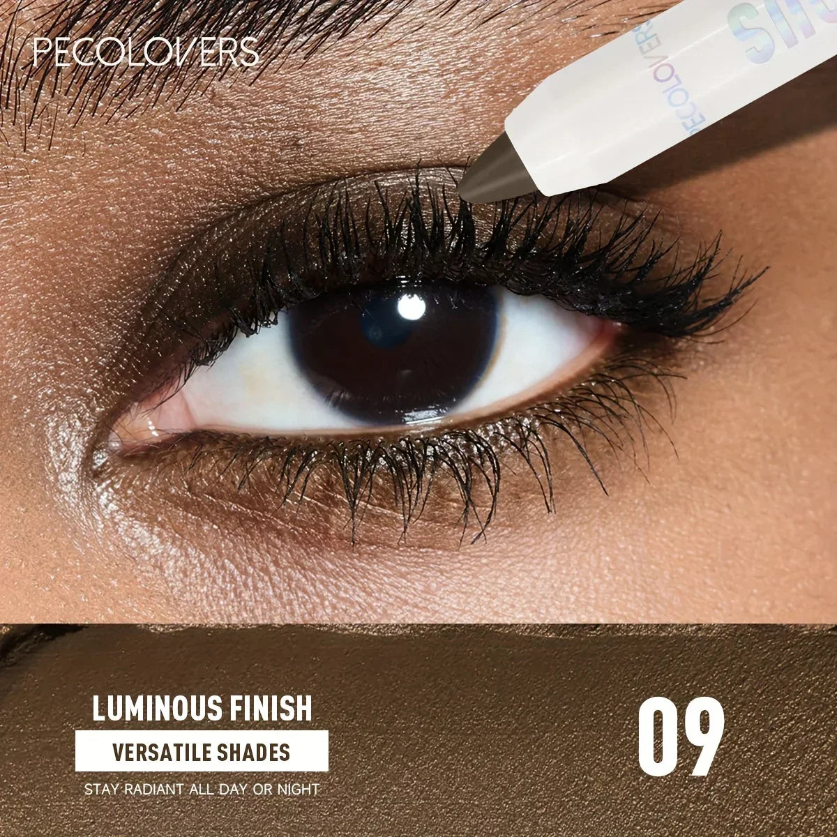 1PC Waterproof Glitter Eyeshadow Helight Pen, Natural Look, Long Lasting Eyeshadow Pencil Highlighter Stick Eyes Makeup Tools