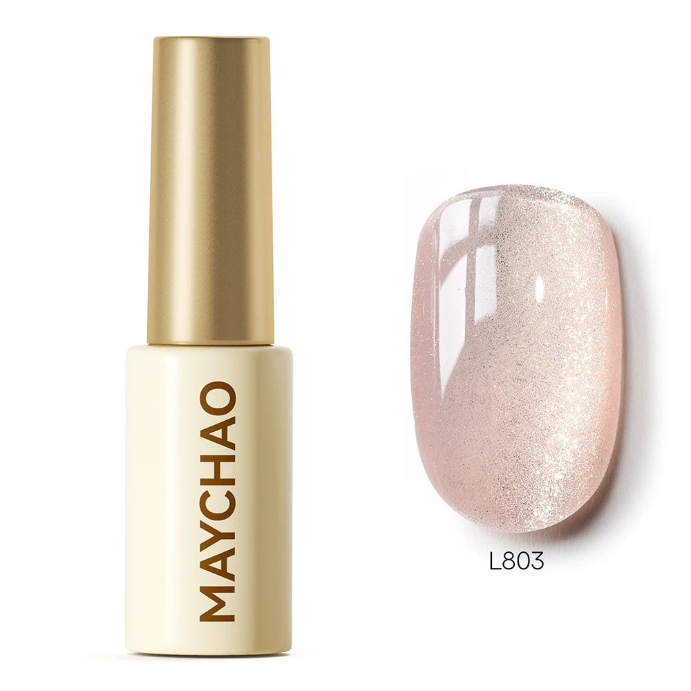MAYCHAO 5ML Gel Nail Polish 9D Laser Diamond Glitter Cat Eye Gel Semi-Permanent Soak Off UV LED Gel Nail Manicure Tools Nail Art