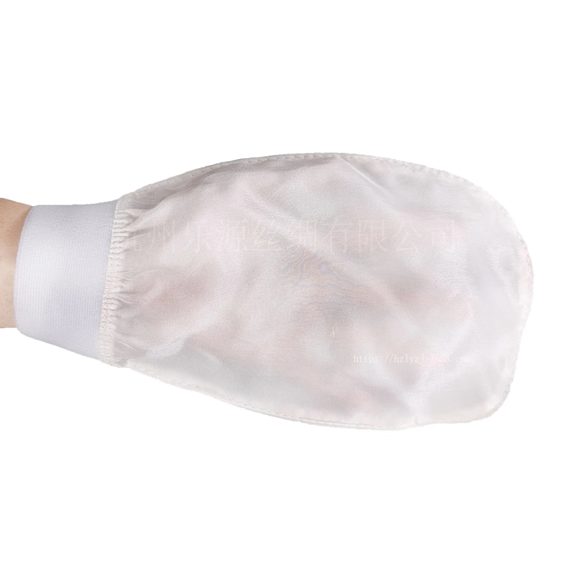 100% Silk Exfoliating Face Wash Beauty Towel Soft Exfoliating Skin Bath Scrub Silk Bath Face Wash Gloves Bathing Accessories