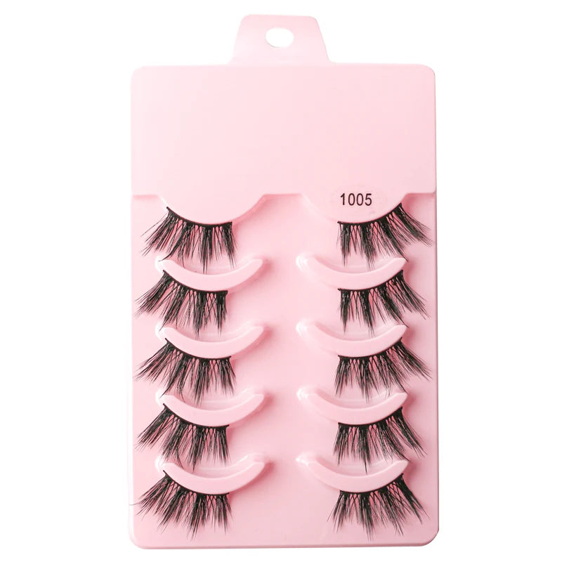 3/5 Pairs Fluffy Mink Eyelashes Thick 3d Lashes False Eyelashes Dramatic Wispy Flared Eyelash Makeup Eyelash Extension G600