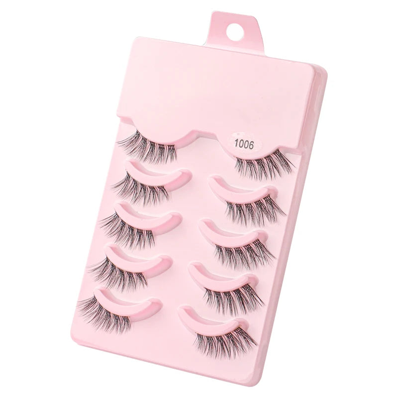3/5 Pairs 3D Faux Mink Hair Soft Eyelashes Natural Thick Long False Eyelashes Dramatic Fake Lashes Handmade Eyelashes Faux Cils