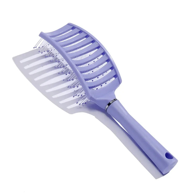 Women Wet Curly Detangle Hair Brush Hair Brush Scalp Massage Comb Hairbrush Bristle&Nylon Salon Hairdressing Styling Accessories