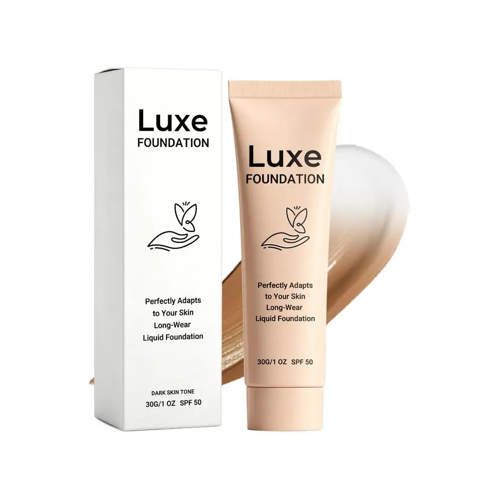 Luxe Color Changing Foundation Waterproof Sweat Proof Hydrating Tinted Sunscreen Matching Full Coverage Liquid Foundation